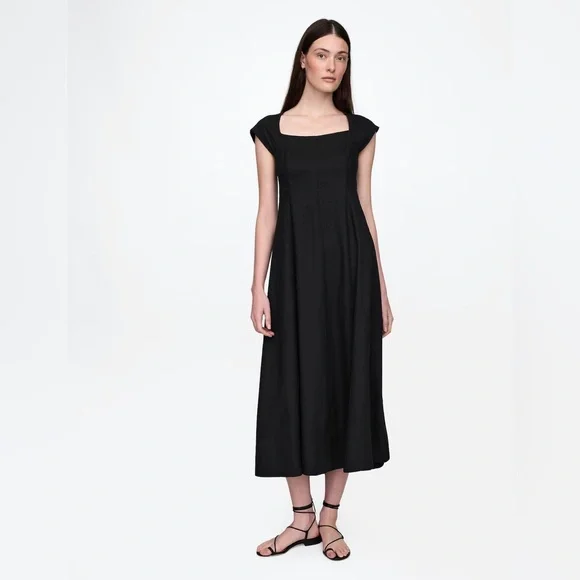 GAP | Dresses | Linenblend Capsleeve Maxi Dress | Poshmark GAP | Dresses | Linenblend Capsleeve Maxi Dress | Poshmark